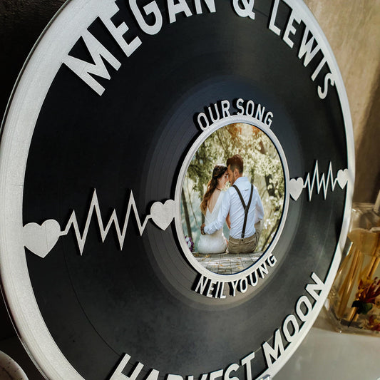 Personalised wedding song Vinyl Record – Celebrate Your Special Song, Perfect Wedding or Anniversary Gift