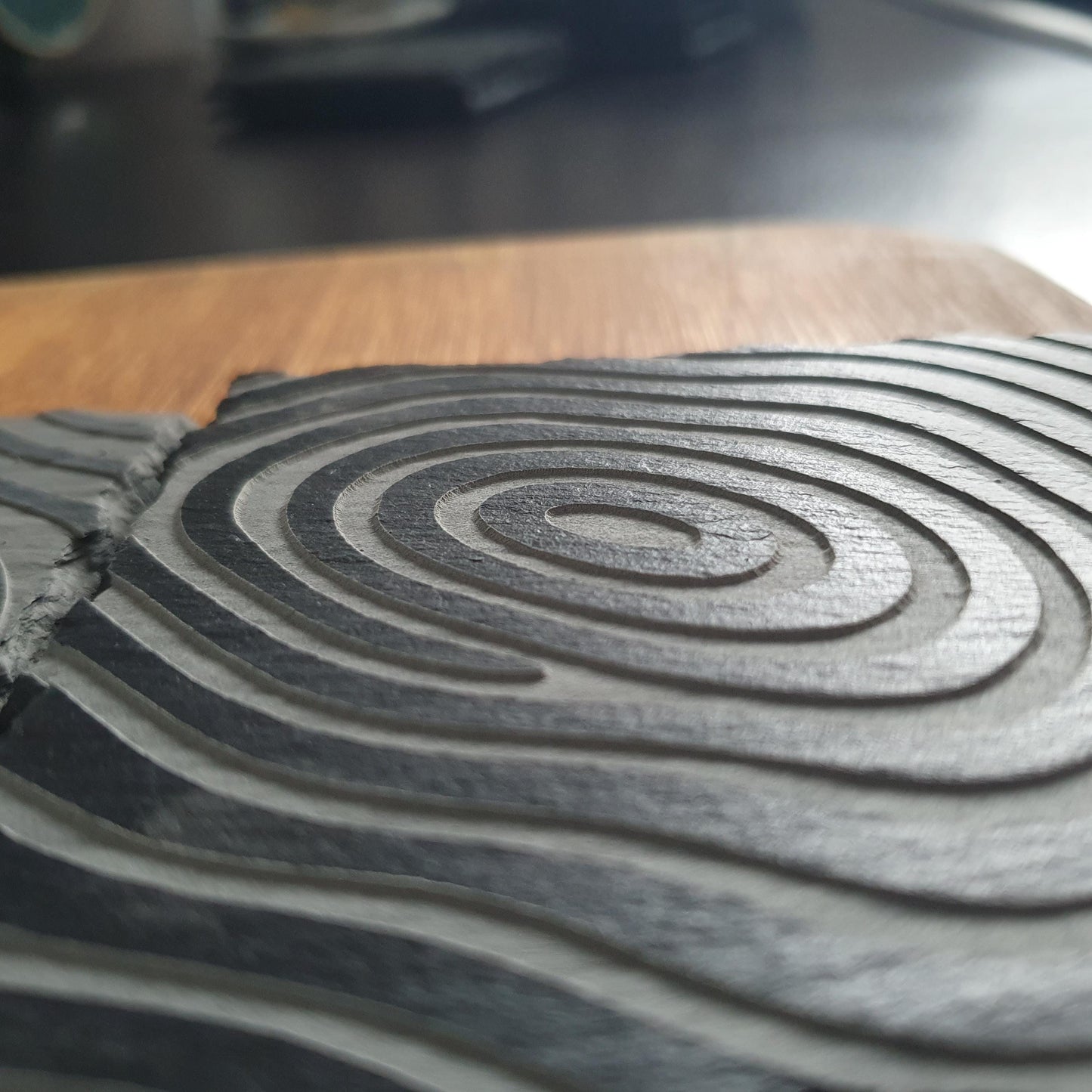 Tree ring coasters, laser engraved – Deep Cut Tree Ring Design | Rustic Natural Home Decor | Eco-Friendly Gift Set