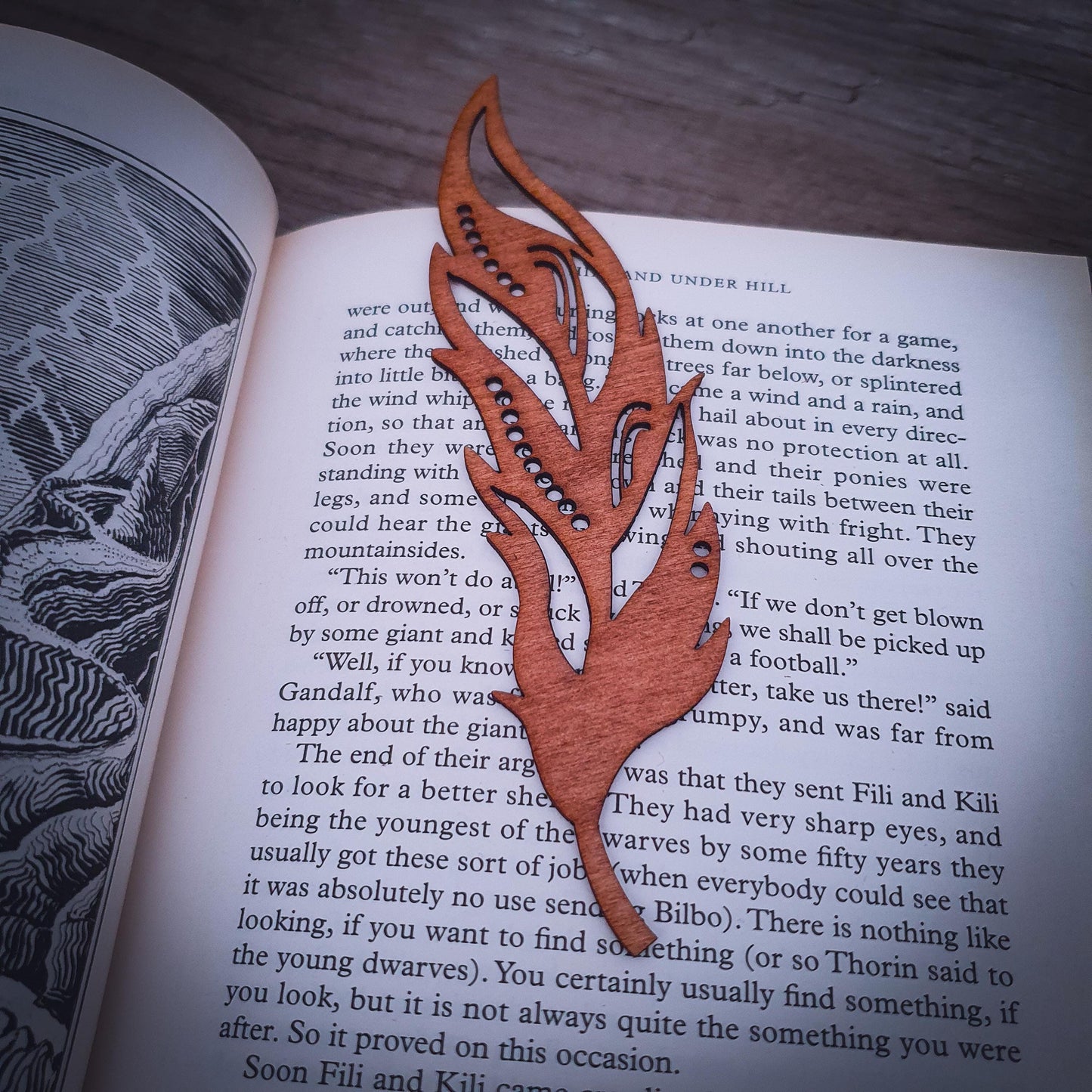 Set of 3 Feather Bookmarks – Laser Cut Wooden Bookmark Gift Set | Nature-Inspired Reading Gift