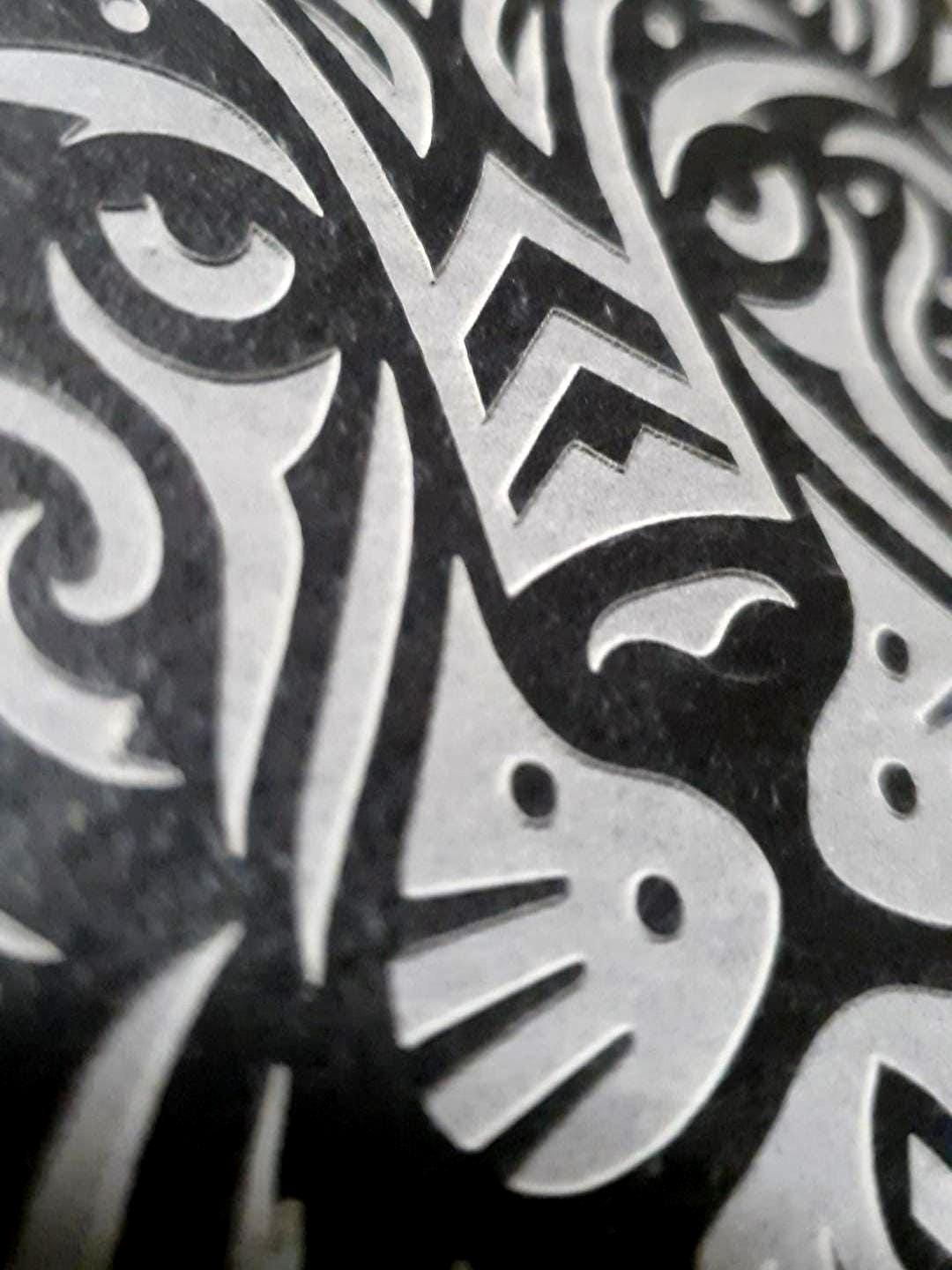 Safari coasters, laser engraved | Deep Engraved Tribal Animal Designs