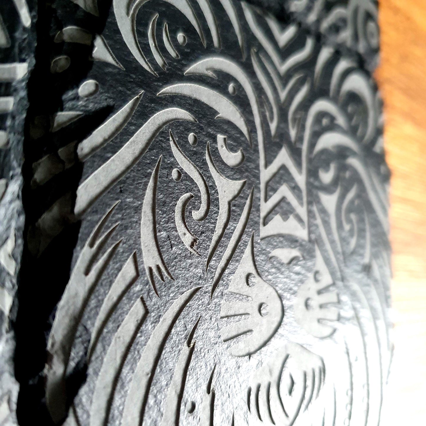 Safari coasters, laser engraved | Deep Engraved Tribal Animal Designs