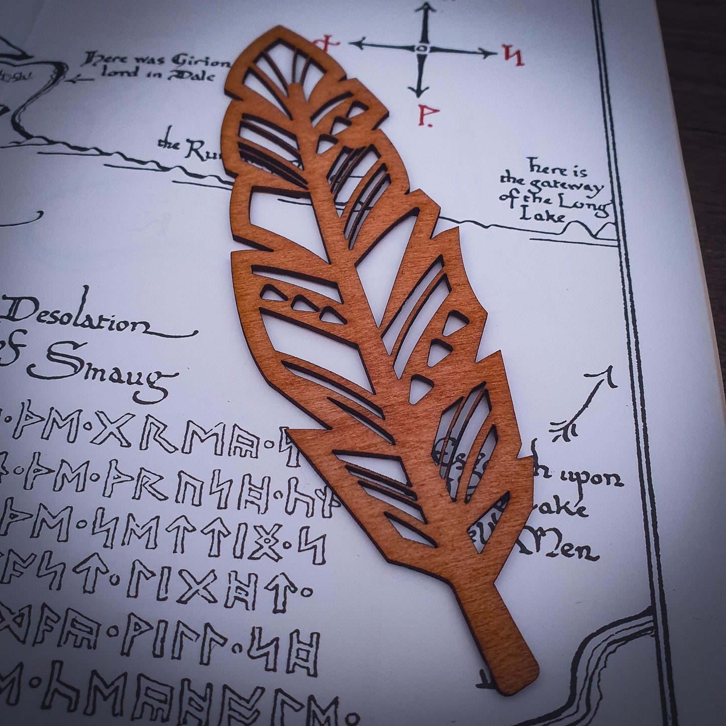 Set of 3 Feather Bookmarks – Laser Cut Wooden Bookmark Gift Set | Nature-Inspired Reading Gift