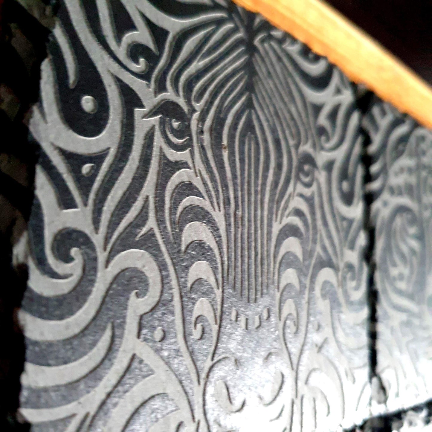 Safari coasters, laser engraved | Deep Engraved Tribal Animal Designs