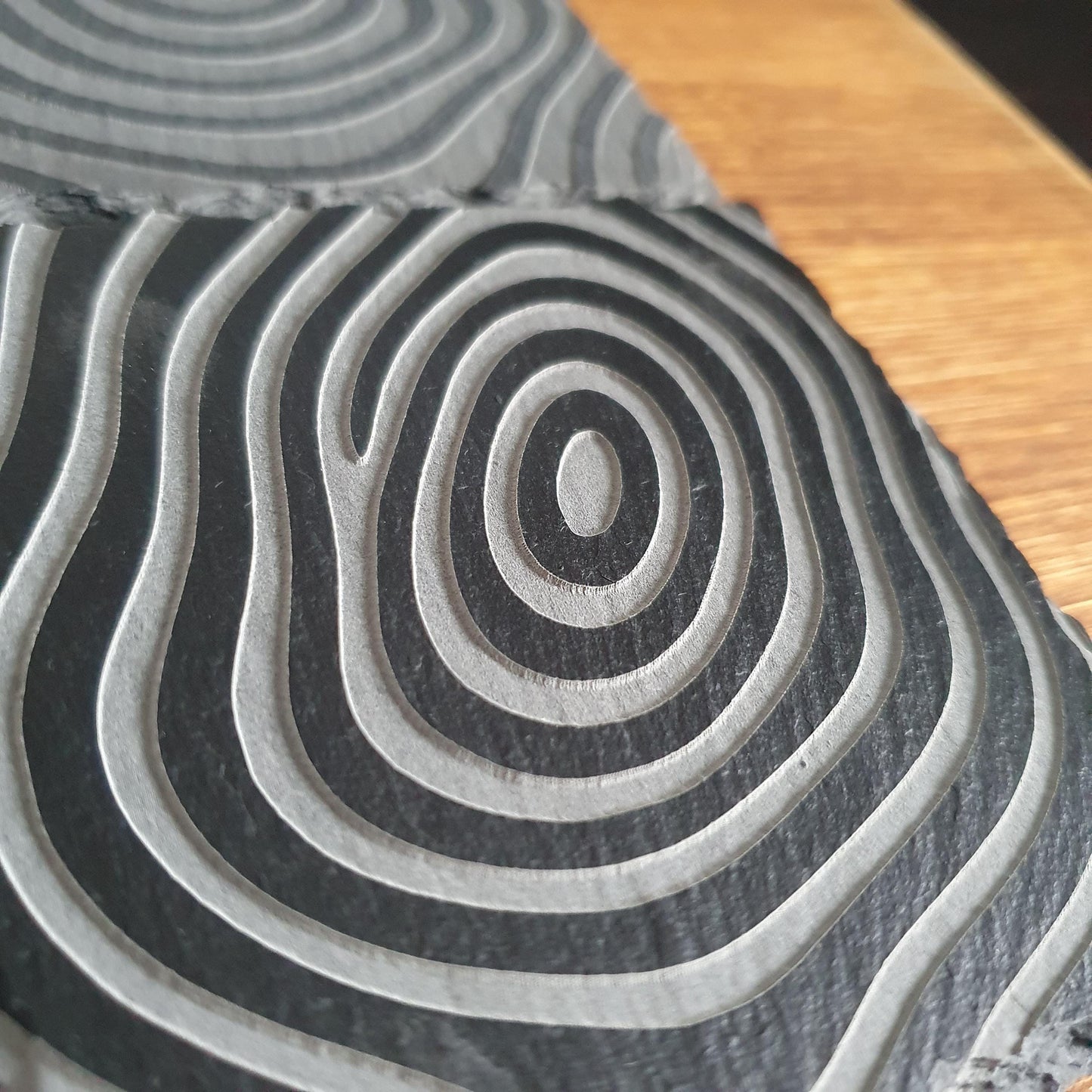 Tree ring coasters, laser engraved – Deep Cut Tree Ring Design | Rustic Natural Home Decor | Eco-Friendly Gift Set