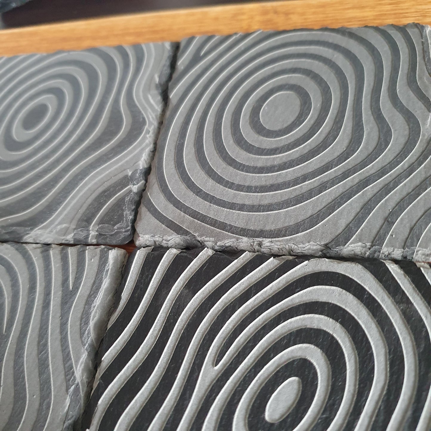 Tree ring coasters, laser engraved – Deep Cut Tree Ring Design | Rustic Natural Home Decor | Eco-Friendly Gift Set